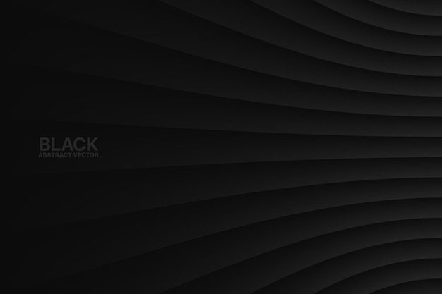 Vervormde lijnen oppervlak minimale zwarte geometrische abstracte achtergrond