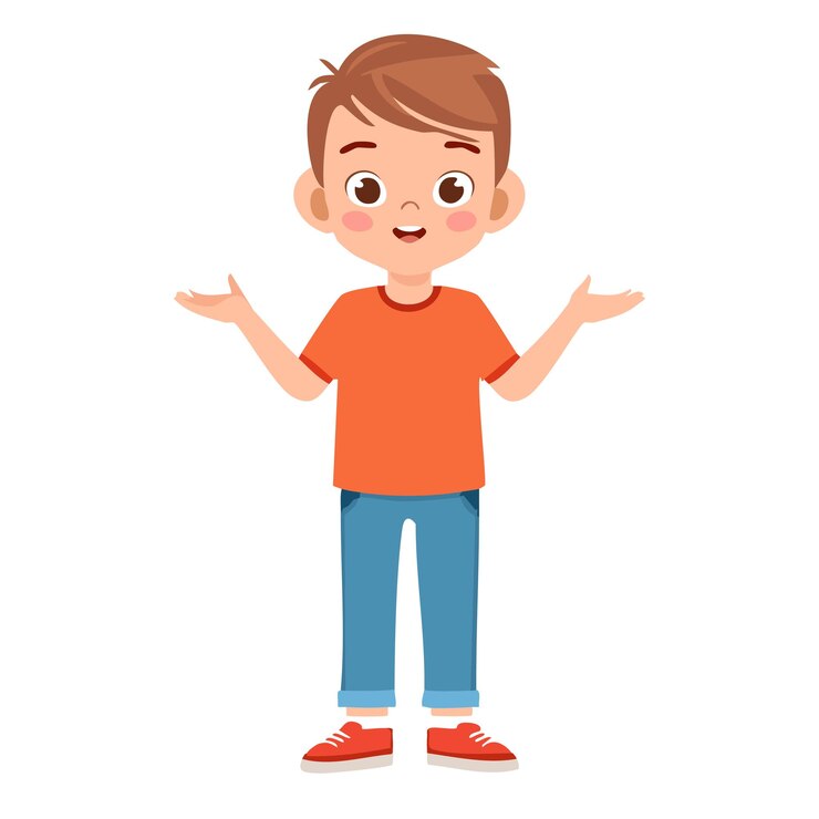 Vector verward jonge jongen