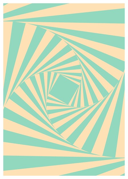 Verwrongen verwrongen vector groovy hippie achtergrond golven draaien draaien patroon retro psychedelische stijl