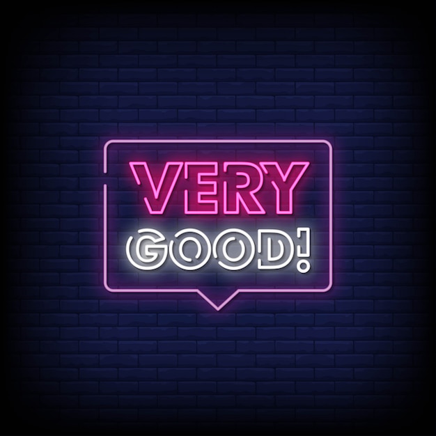 Very Good Neon Signs Style Text 