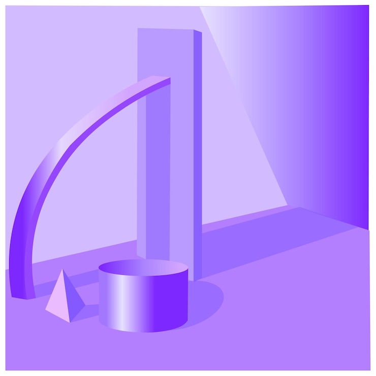 Vector very peri banner3d objects