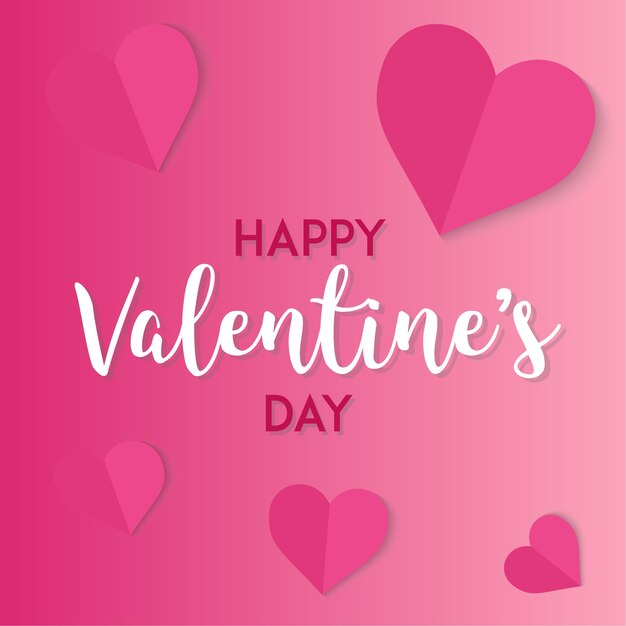 very romantic love vector card for valentines day