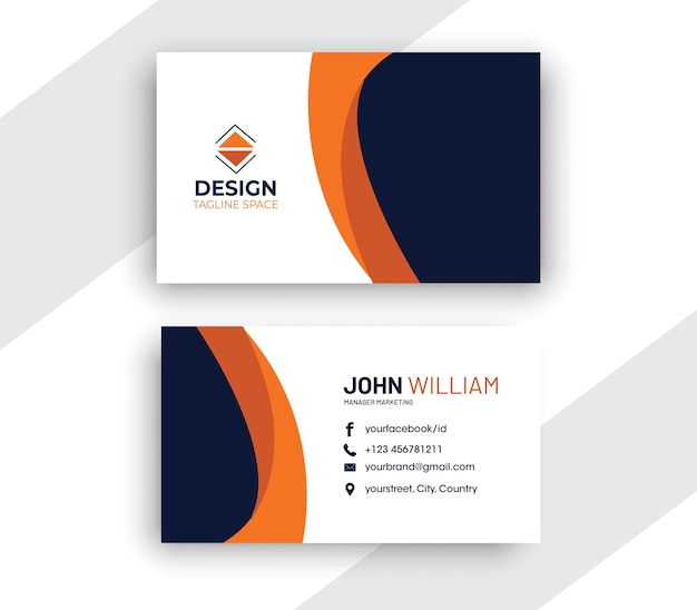 Vector very stylish business card design template