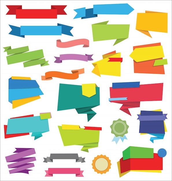 Verzameling etiketten stickers
