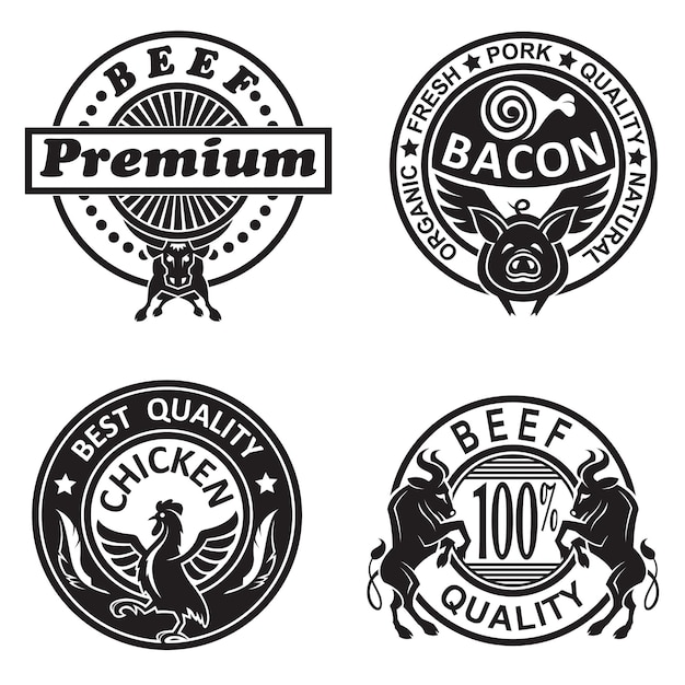 Verzameling grilllabels