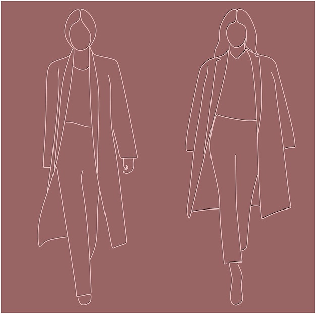 Vector verzameling modieuze dameskleding vector geïsoleerde illustratie