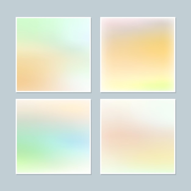 Verzameling van abstracte kleurrijke gradiëntpalette voor presentatie Gradiëntkleurenset elementenset