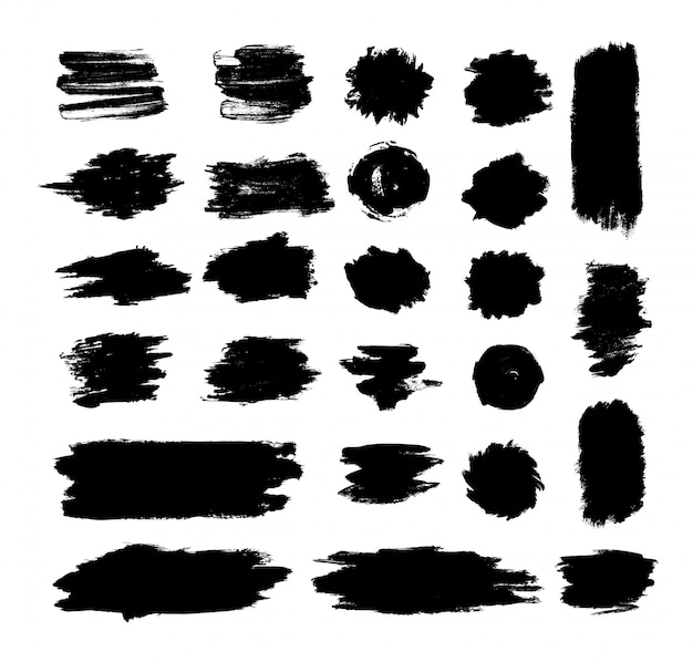 Verzameling van blots en texturen