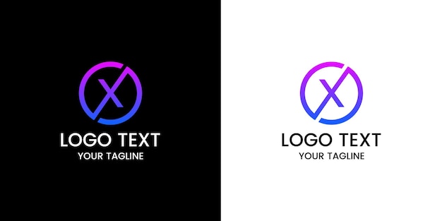 Verzameling van letterlogo-ontwerp