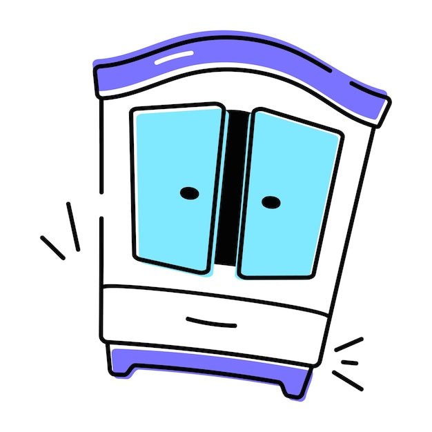 Verzameling van Lodging Facility Doodle Icon