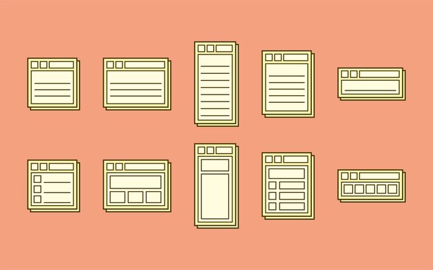 Verzameling van notities met UI-vensterconcepten