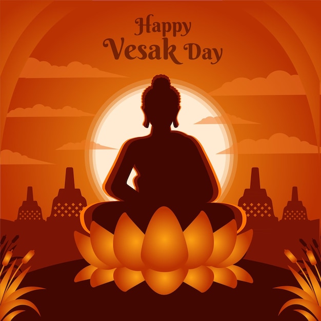 Auguri per il giorno della celebrazione di vesak