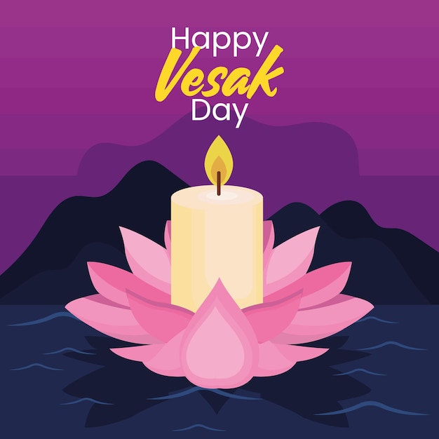 Vesak dag poster