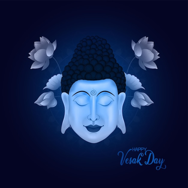 Vesak dag viering achtergrond met vectorillustratie