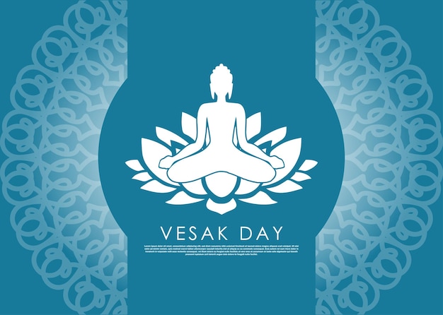 Vector vesak day invitation illustration