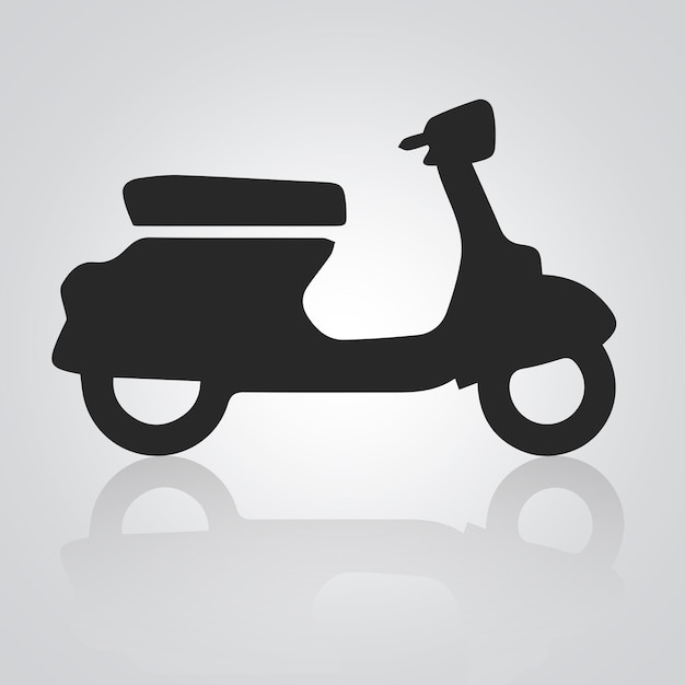 Иконы мотоциклов Vespa старинные мотоциклы уникальные иконы логотип велосипеда с серебряным фоном