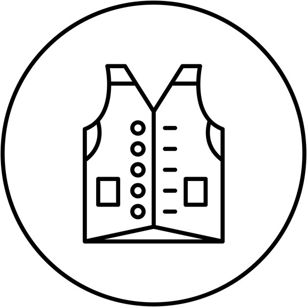 Vest icon vector image Can be used for Clothes