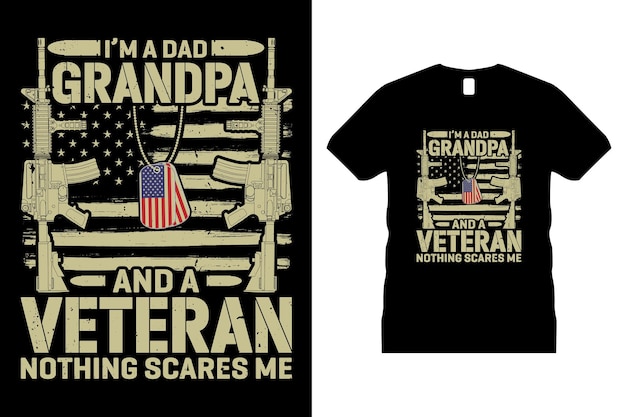 Veteraan grafisch T-shirt Design Vector. usa, T-shirt, militair, vrijheid, vlag, leger, gedenkteken,