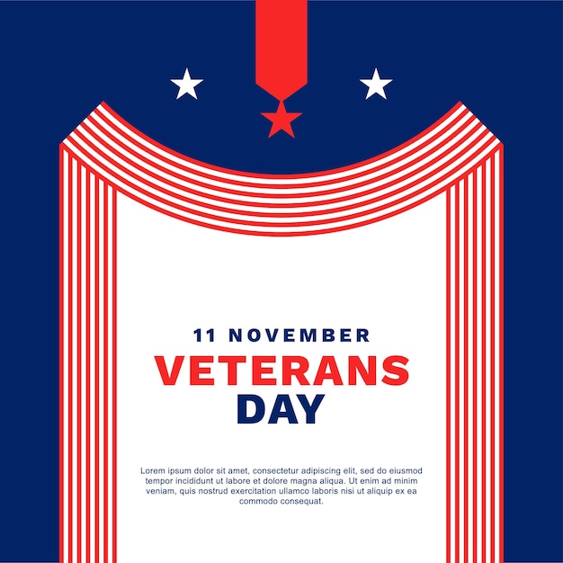 Vector veteran day background event