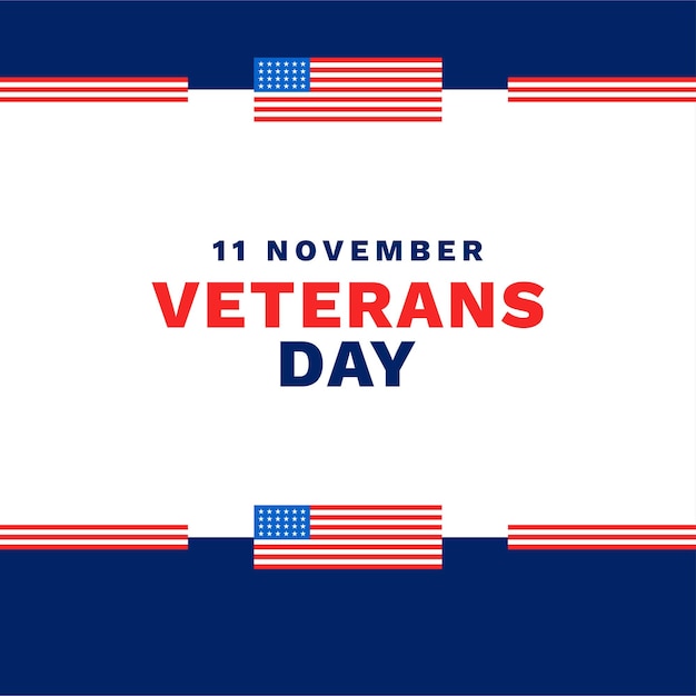 Vector veteran day background event