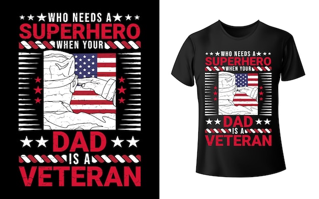 Veteran Day Vector T-Shirt Design