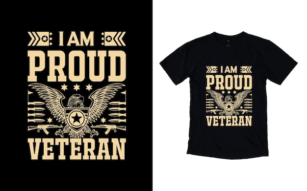 Veteran graphic tshirt designmilitary theme vintage background t shirt design