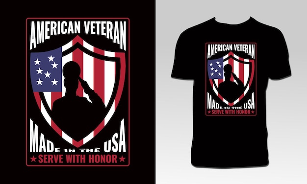 Veteran T Shirt Design And Vector Illustration