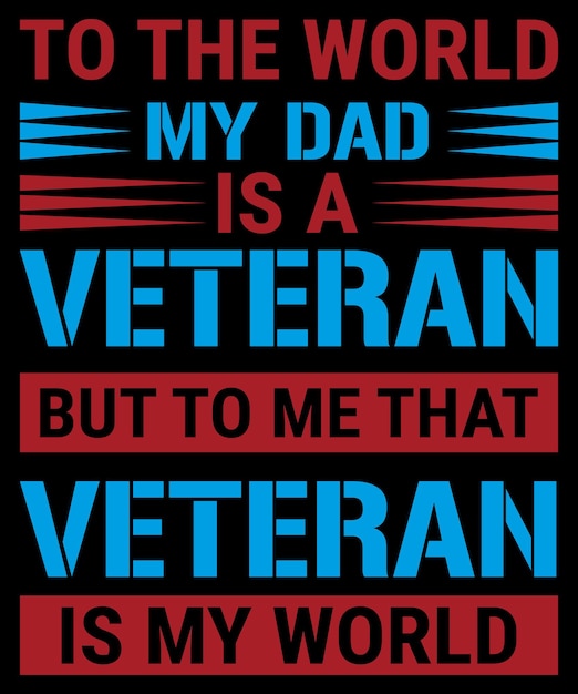 Vector veteran t-shirt design vector