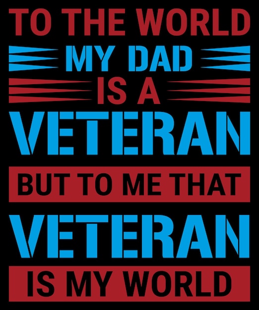 Veteran T-shirt Design Vector