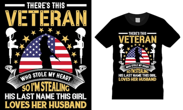 Veteran t shirt design veteran typographic design army t shirt design