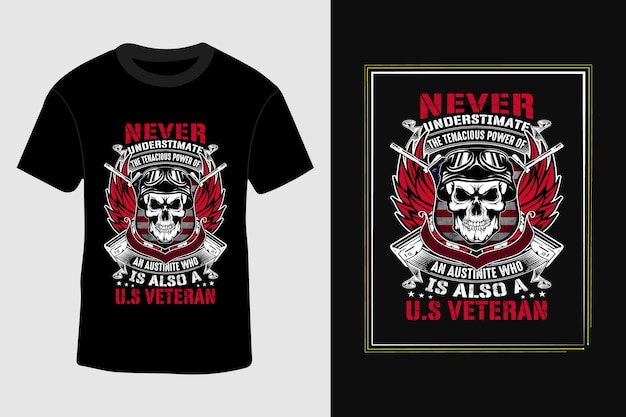 Veteranendag beste citaten TShirts Design Vector