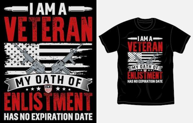 Veteranendag tshirt ontwerp trotse USA leger soldaat t-shirt vintage grunge vlag ontwerpsjabloon