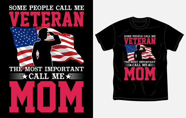 Vector veteranendag tshirt ontwerp trotse usa leger soldaat t-shirt vintage grunge vlag ontwerpsjabloon