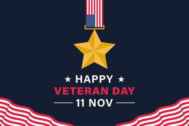 Veteranendag vector achtergrond banner poster