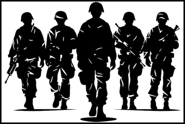 Veterans Army Soldier Silhouette Clip art Vector Soldier Silhouette Images