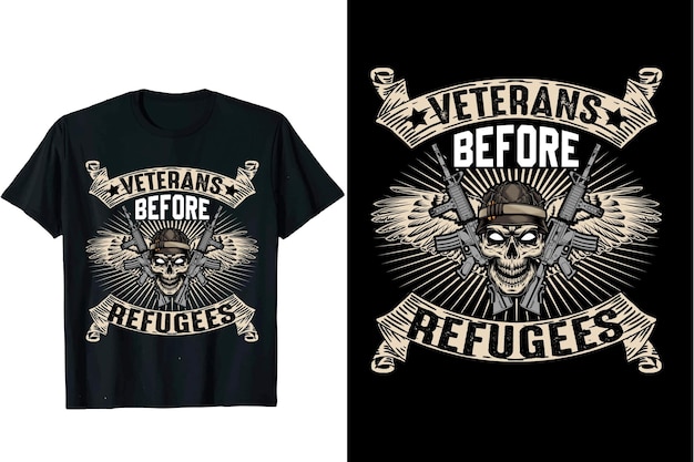 Veterans Before Refugees t-shirt