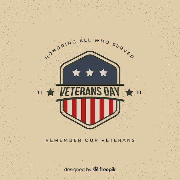 Vector veterans day achtergrond