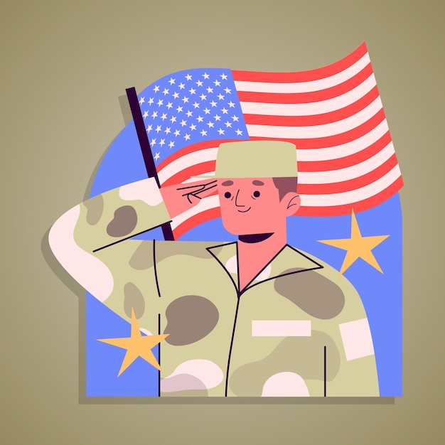 Veterans day assets design