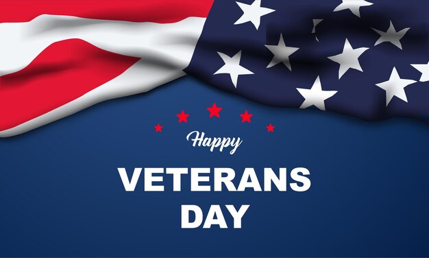 Veterans day Background Design Greeting Card Banner Poster Vector Illustration