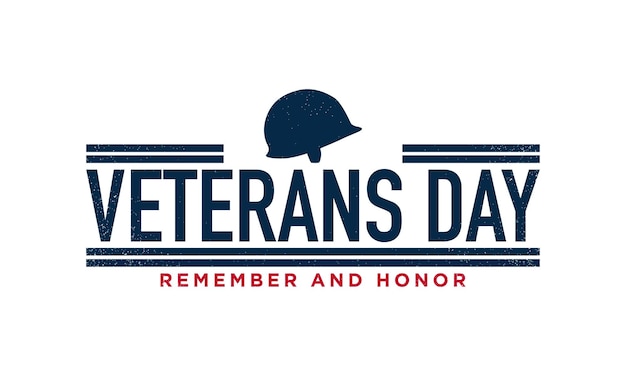 Vector veterans day background design