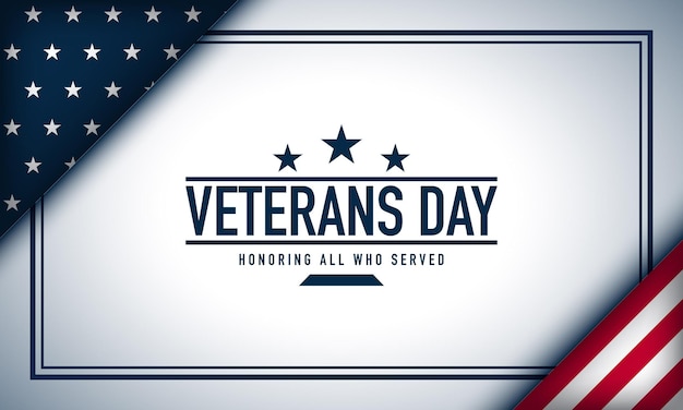 Vector veterans day background design