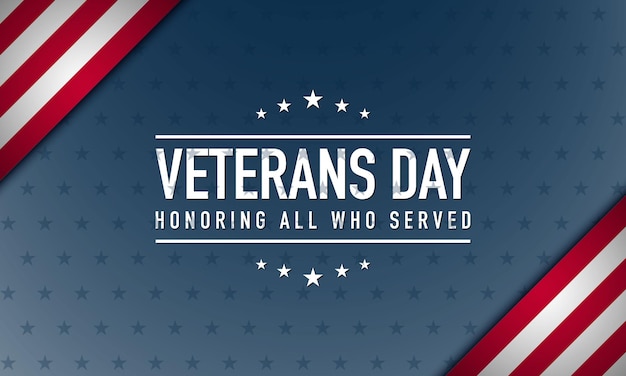 Vector veterans day background design