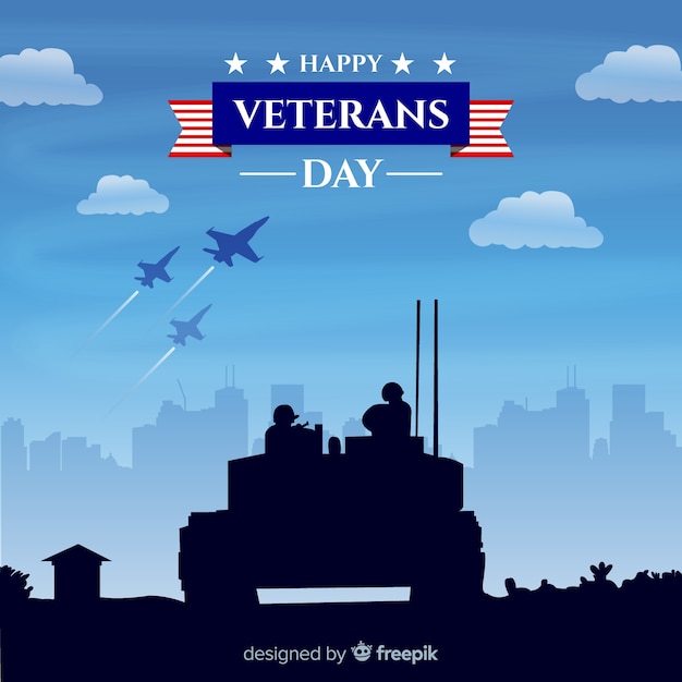 Vector veterans day background