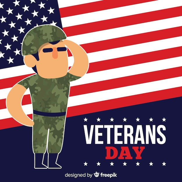 Vector veterans day background