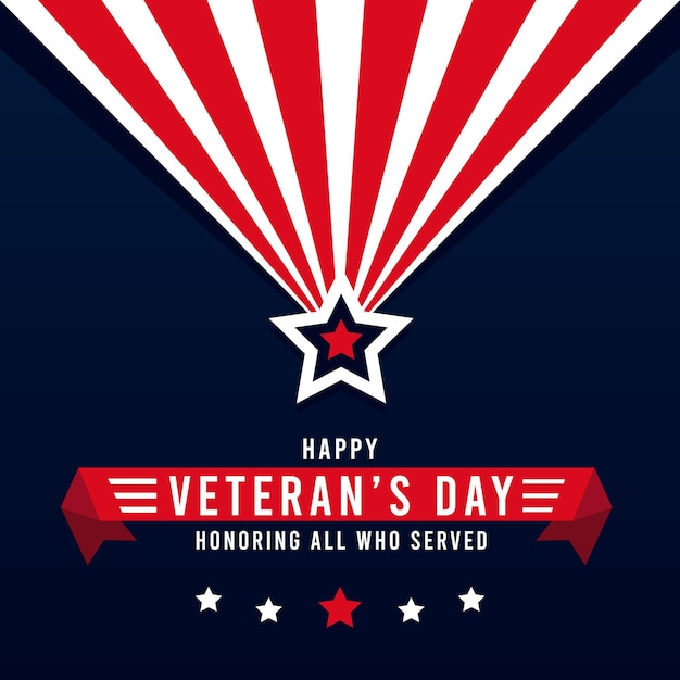 Vector veterans day concept