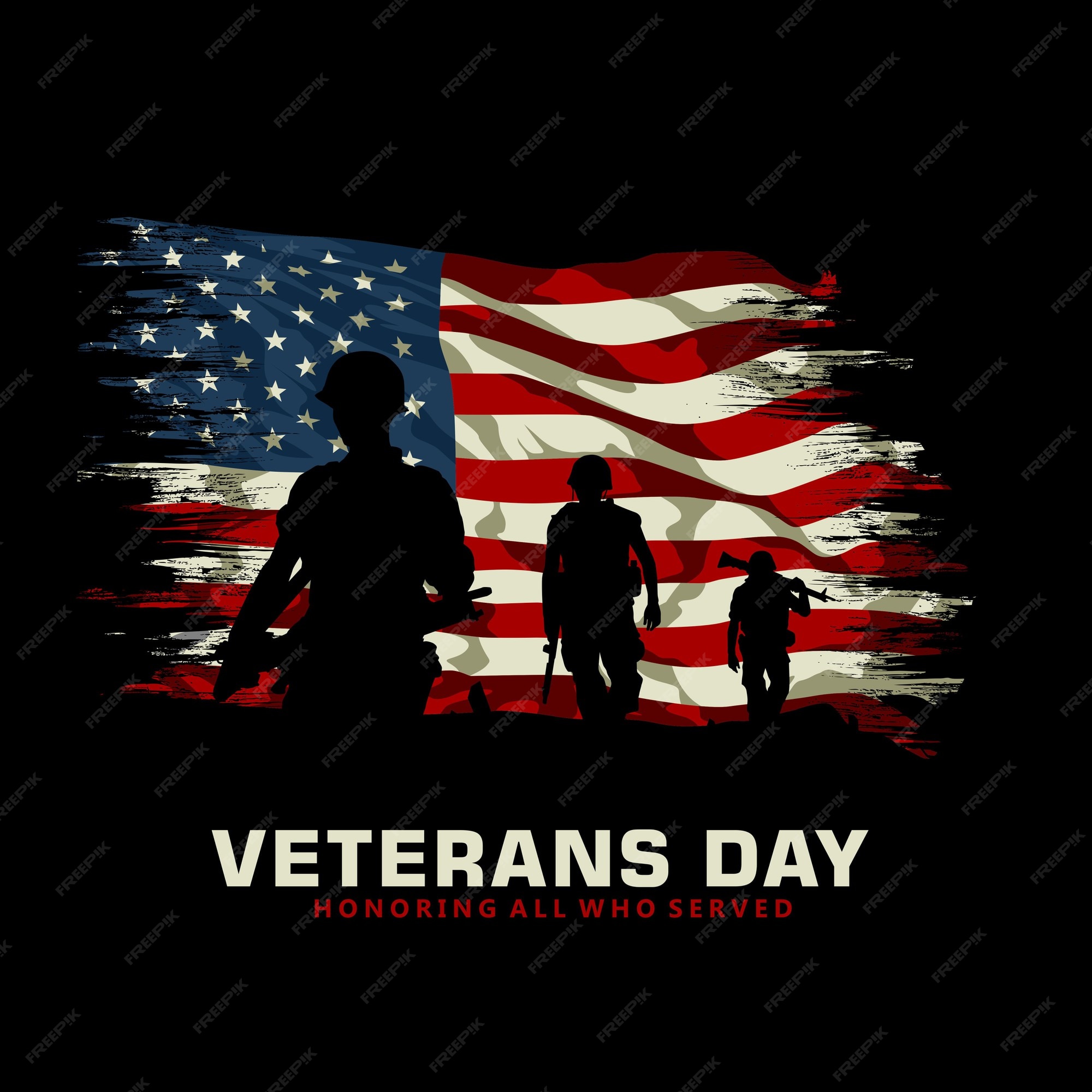 Veterans Day Poster Vector Art, Icons, and Graphics for Free Download