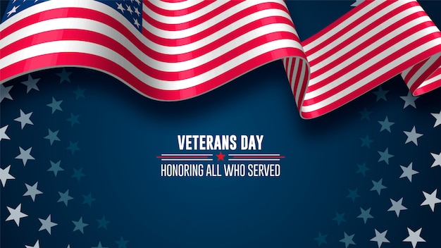 Veterans day. Honoring all who served. November 11