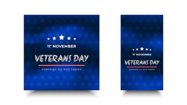 Vector veterans day honoring all who servedframe and star ornament designs for advertisements posters banners backgrounds