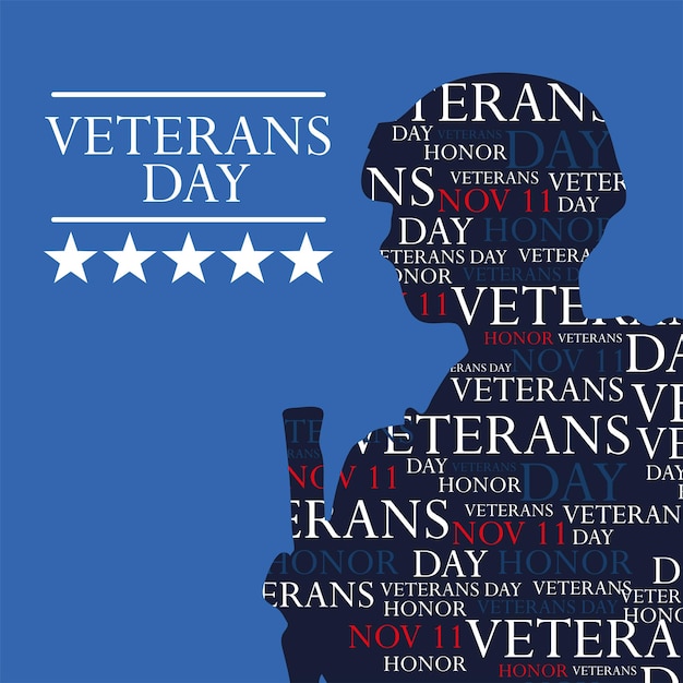 Veterans day november 11 card