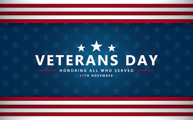 Vector veterans day poster